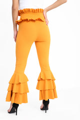 Multi Layered Ruched Frill Trousers