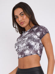 Sportabteilung Grafische Rippen-Tie-Dye-Erntedicht