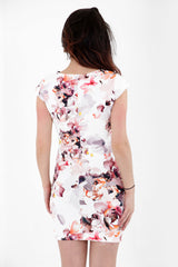 Schnüren -up -Floralkörperkleid mit Ösen trimm