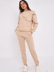 Bogendetail Sweatshirt & Jogger Fleece Co-ord