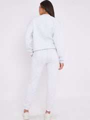 Bogendetail Sweatshirt & Jogger Fleece Co-ord