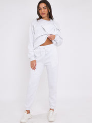 Bogendetail Sweatshirt & Jogger Fleece Co-ord