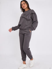Bogendetail Sweatshirt & Jogger Fleece Co-ord