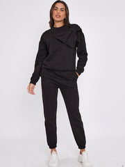 Bogendetail Sweatshirt & Jogger Fleece Co-ord
