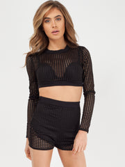 Crochet Shorts & Top Co-ord Set