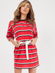 Striped Oversized Boyfriend Tunic T-Shirt