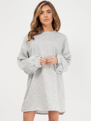 Plain Oversized Basic Sweater Dress
