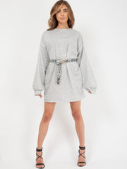 Plain Oversized Basic Sweater Dress