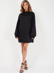 Plain Oversized Basic Sweater Dress