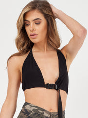Chains Buckle Up Bralet Crop Top