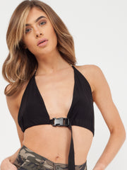 Chains Buckle Up Bralet Crop Top