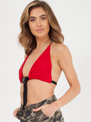 Chains Buckle Up Bralet Crop Top