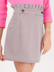 Gingham Check taptasche Taillenrock