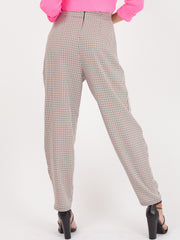 Gingham Check taptasche Taillenhose Hose