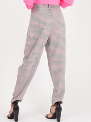 Gingham Check taptasche Taillenhose Hose