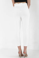Paper Bag Tie Waist Trousers