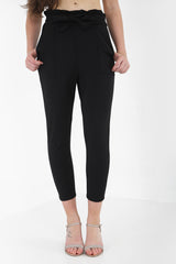 Paper Bag Tie Waist Trousers