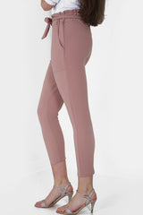 Paper Bag Tie Waist Trousers