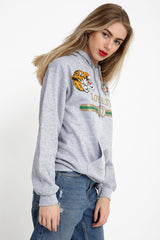 Loyalität Tiger Print Kapuzenpullover