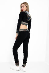 Juego de camuflaje con capucha con capucha set ropa