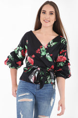 Envoltura de estampado floral botánico