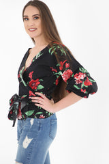 Envoltura de estampado floral botánico