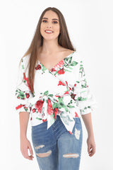 Envoltura de estampado floral botánico