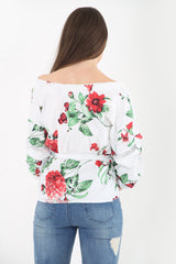 Envoltura de estampado floral botánico