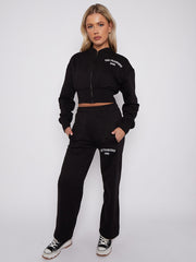 Geborduurd San Francisco Zip Up Fleece Coörde