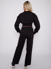 Geborduurd San Francisco Zip Up Fleece Coörde