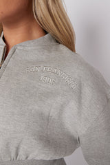 Geborduurd San Francisco Zip Up Fleece Coörde