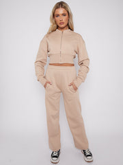 Geborduurd San Francisco Zip Up Fleece Coörde