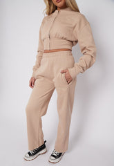 Geborduurd San Francisco Zip Up Fleece Coörde