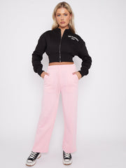 Pantalones de lana de pierna ancha