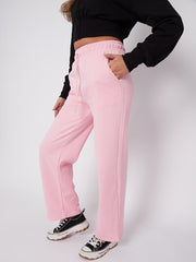 Pantalones de lana de pierna ancha