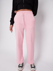 Pantalones de lana de pierna ancha