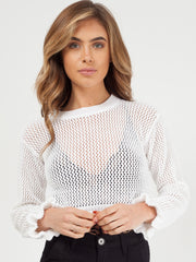 Haakfrill Crop top gebreide top