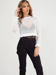 Haakfrill Crop top gebreide top