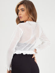 Haakfrill Crop top gebreide top