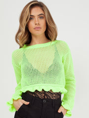 Haakfrill Crop top gebreide top