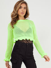 Haakfrill Crop top gebreide top