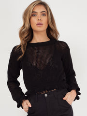 Haakfrill Crop top gebreide top