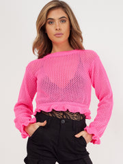 Haakfrill Crop top gebreide top