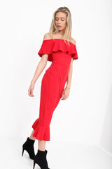 Detalles de voluntad Bardot Culotte Jumpsuit