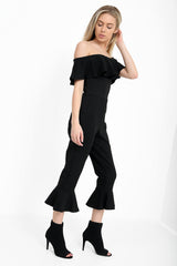 Detalles de voluntad Bardot Culotte Jumpsuit