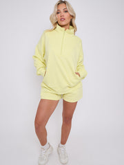 1/2 Zip Top & Shorts Fleece Co-ord
