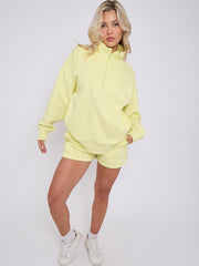 1/2 Zip Top & Shorts Fleece Co-ord