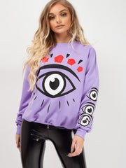 Eye Printed Sweatshirt Jumper
