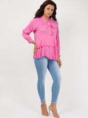 Bind franje met lange mouwen oversized top