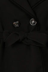 Faux Fur Collar Oversized Batwing Coat